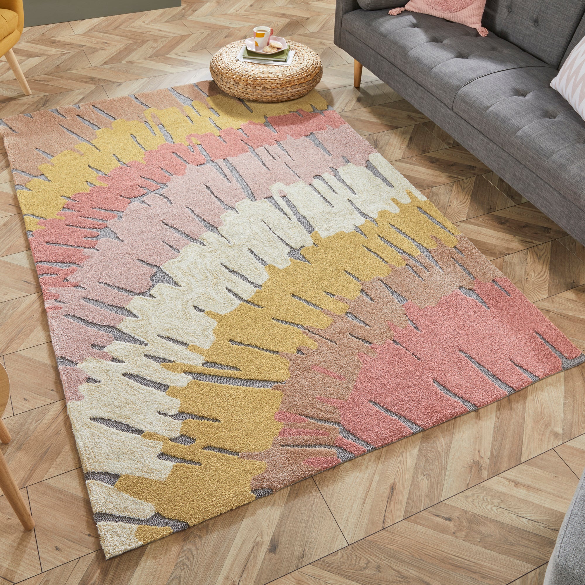 Woodgrain Rug Woodgrain Terracotta