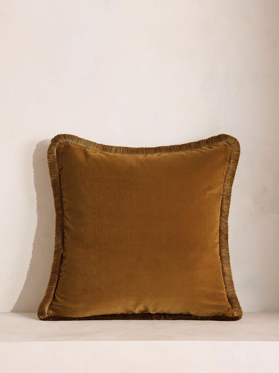 Margeaux Square Cushion, Mustard