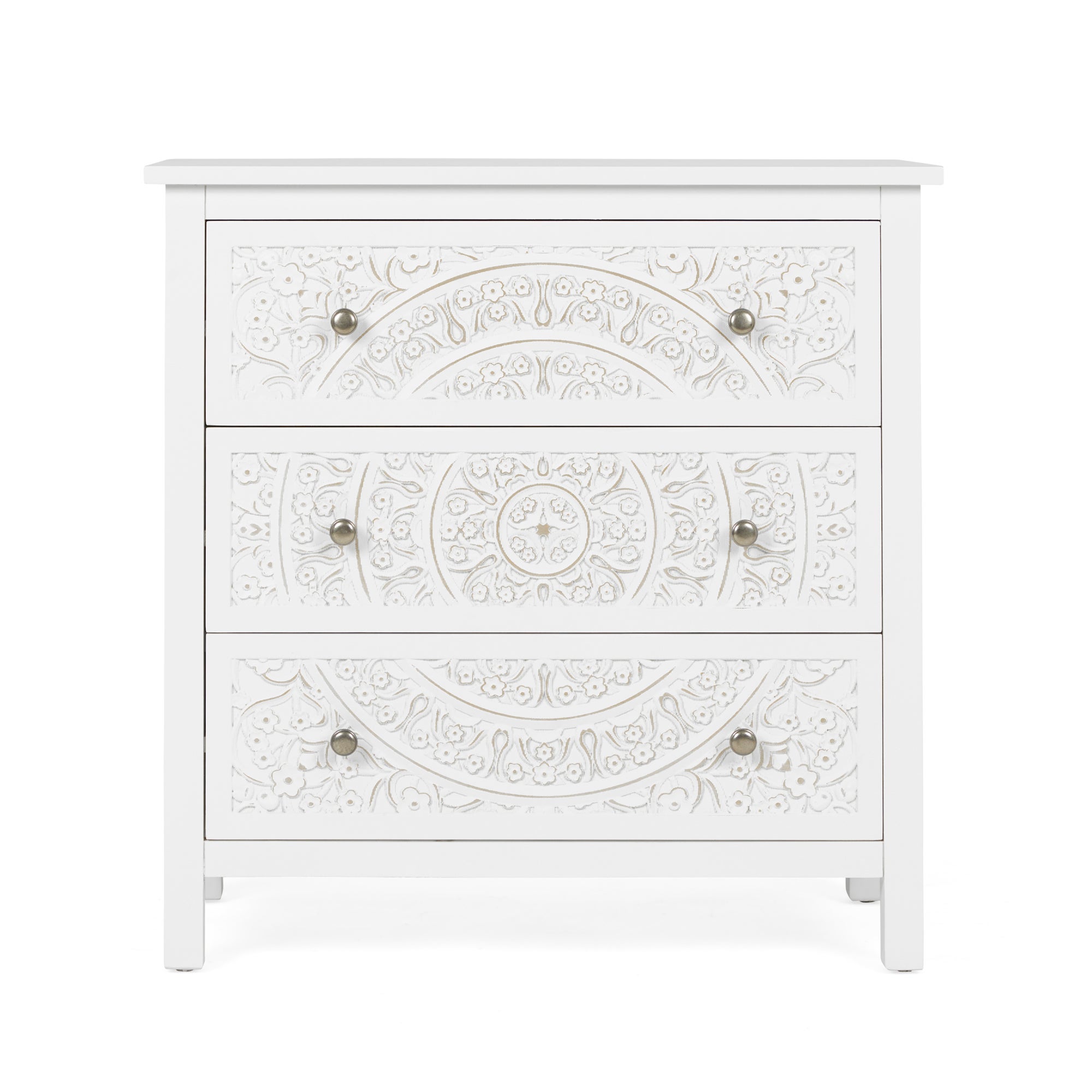 Samira 3 Drawer Chest White