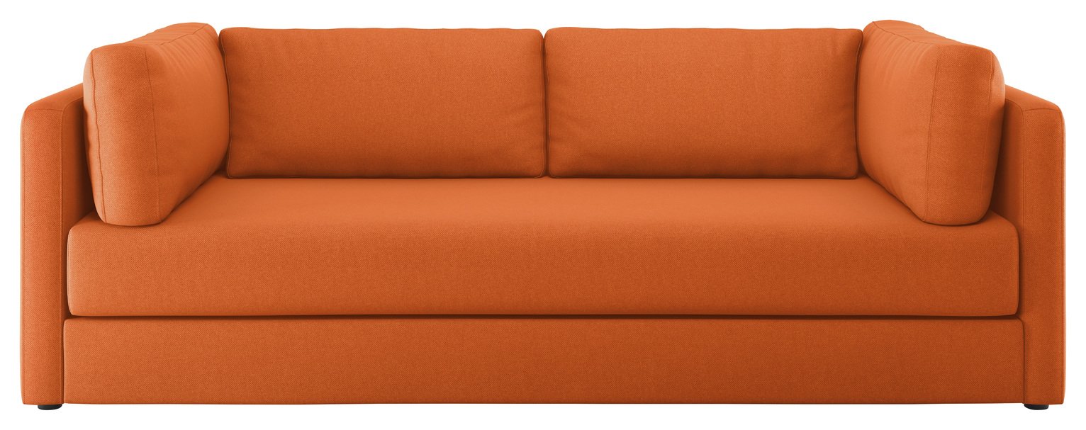 Habitat Flip 3 Seater Fabric Sofa Bed - Orange