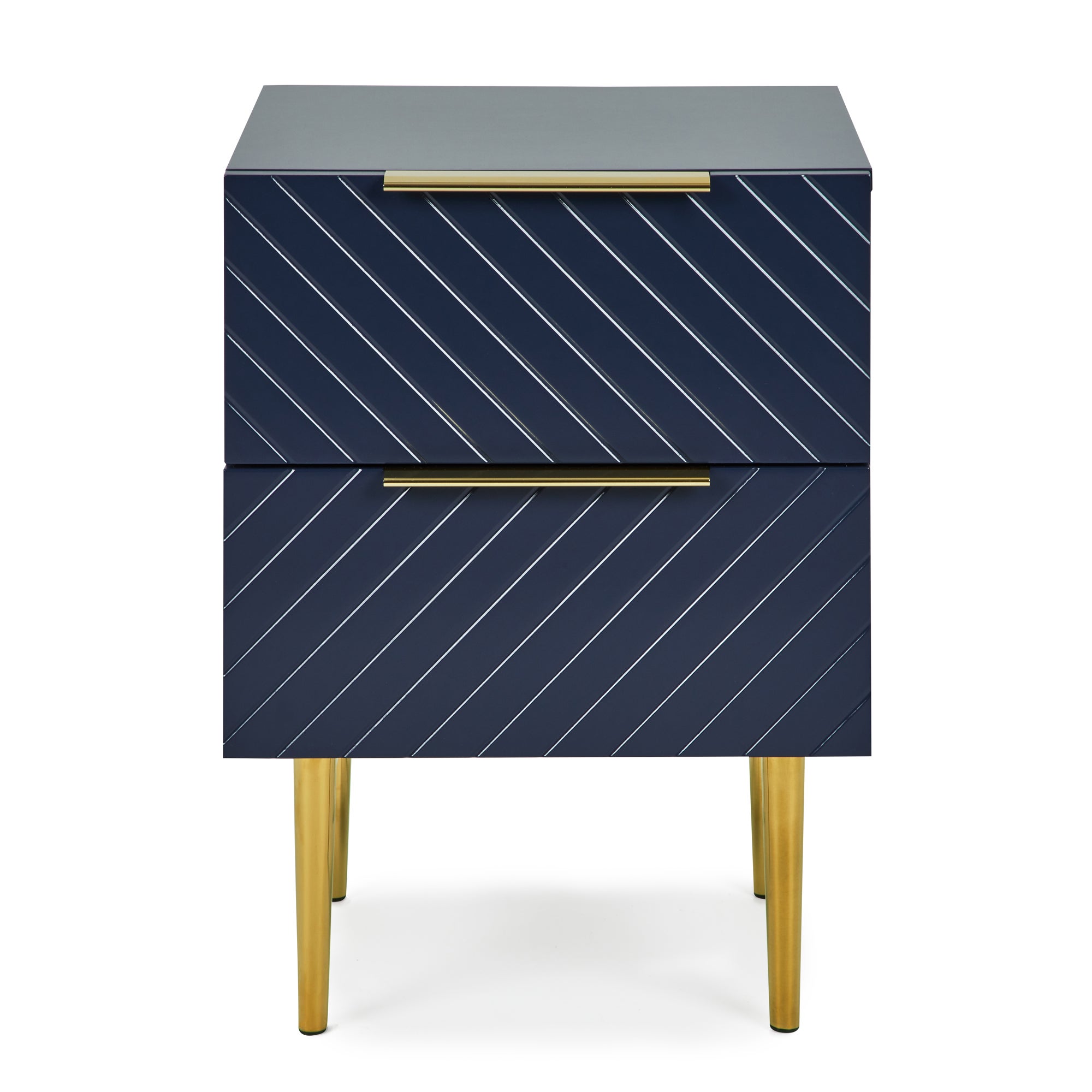 Maurice Navy Bedside Table Navy Blue