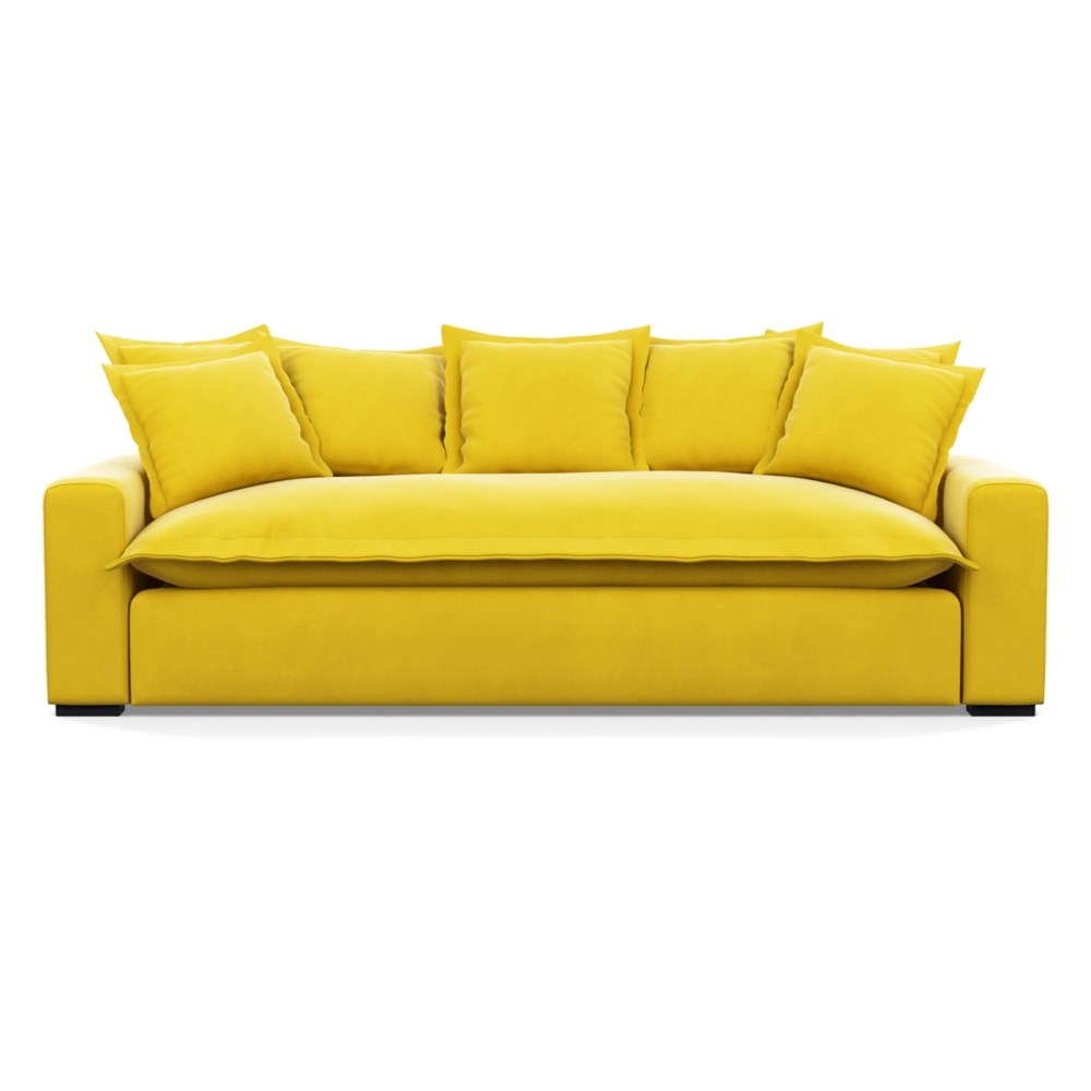 Heal's Brompton 4 Seater Sofa Varese Velvet Alchemilla Black Feet