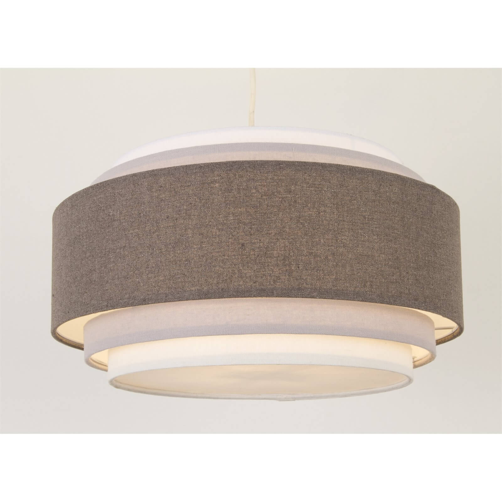 Sienna 5 Tier Easy Fit Pendant - Grey