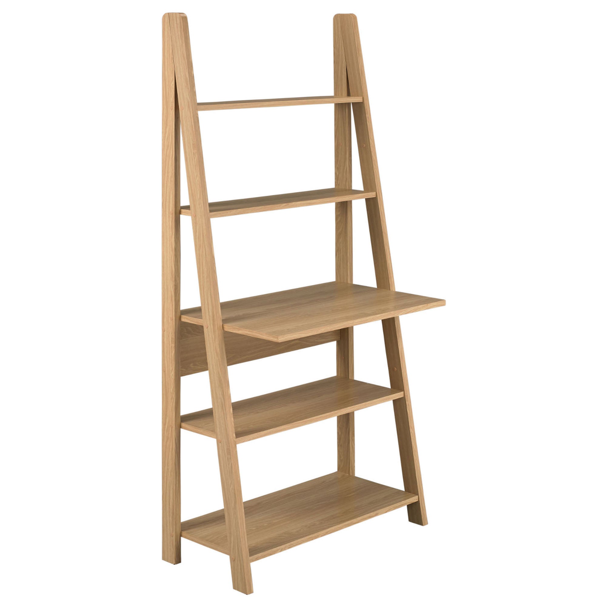 Tiva Oak Ladder Desk