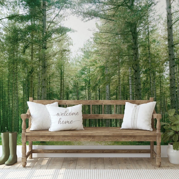 Forest Wilderness Green Wall Mural