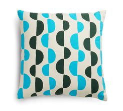 55x55cm Scatter Cushion in Cerulean Gail Bryson Twist - sofa.com