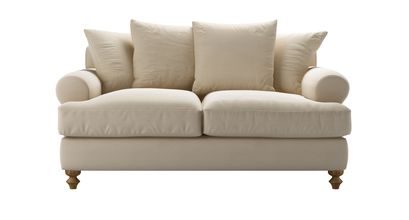 Teddy 2 Seat Sofabed in Moon Smart Cotton - sofa.com