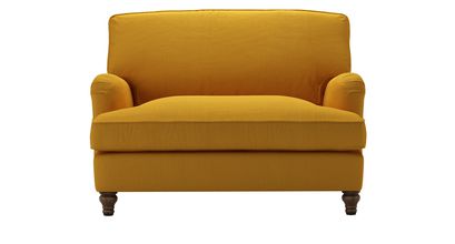 Bluebell Loveseat Sofabed in Mango Brushed Linen Cotton - sofa.com