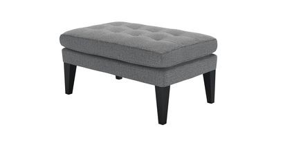 Club Small Rectangular Footstool in Harbour Grey Whitstable - sofa.com