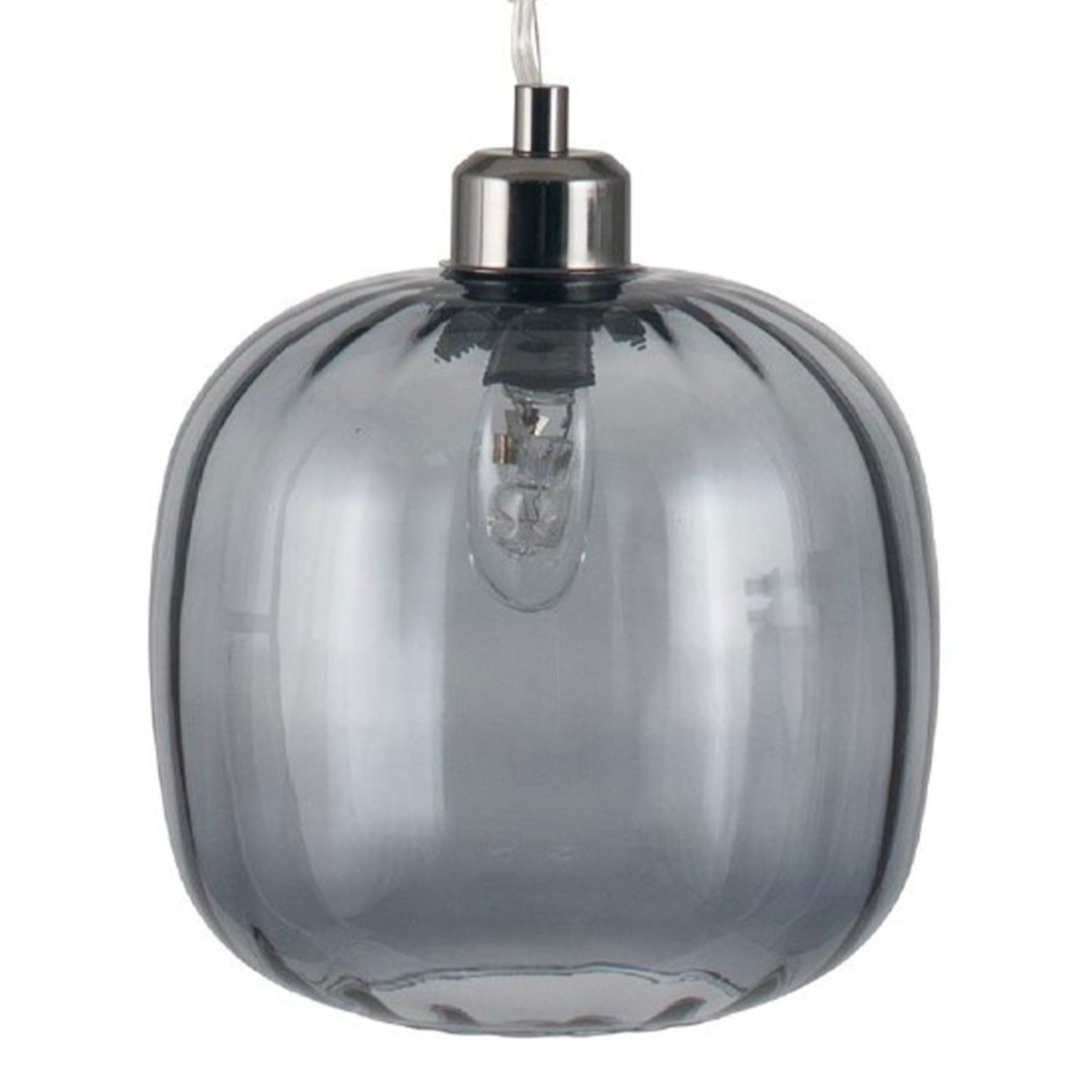 Glass Oval Pendant Grey