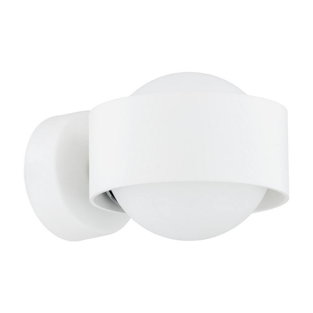 Netlighting Massimo Plus Outdoor Globe Wall Lamp Opal Matt White Structure IP44