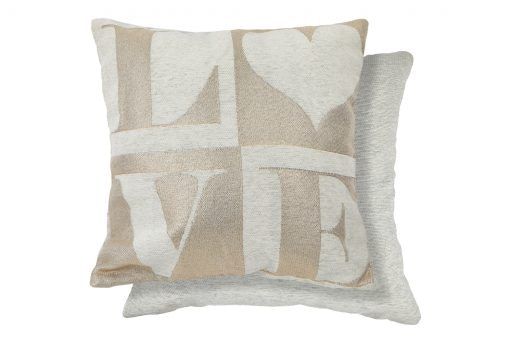 New Edge Blinds Amor Love Cushion Cover in Gold