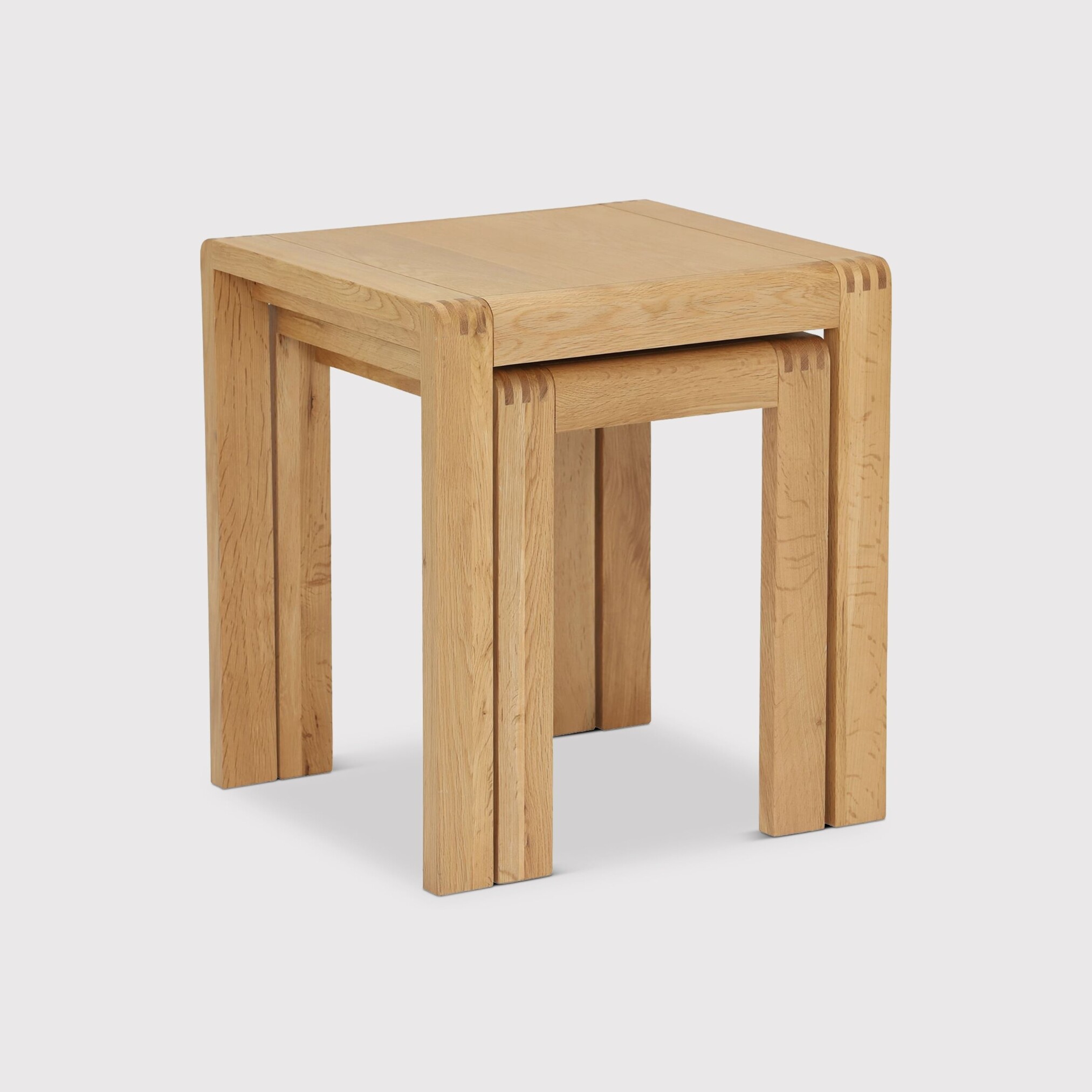 Ercol Bosco Nest Of Tables, Neutral Oak | Barker & Stonehouse