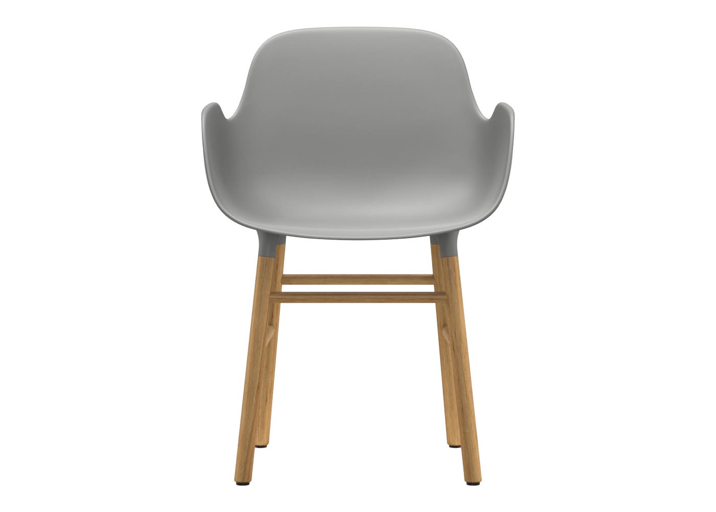 Normann Copenhagen Form Armchair Grey Shell Oak Legs
