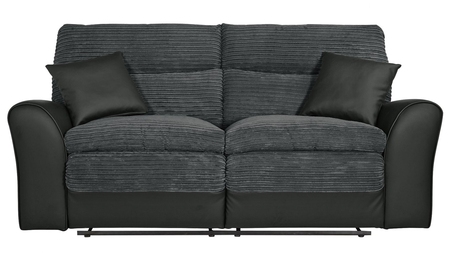 Argos Home Harry 3 Seater Fabric Recliner Sofa - Charcoal