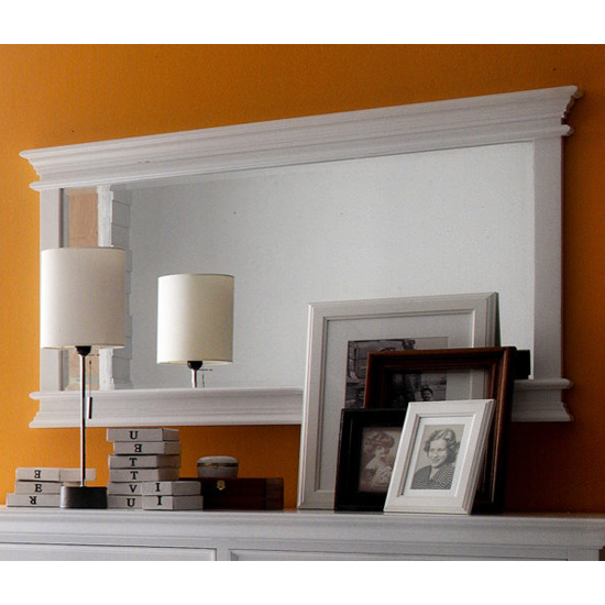 Allthorp Landscape Bedroom Mirror In Classic White