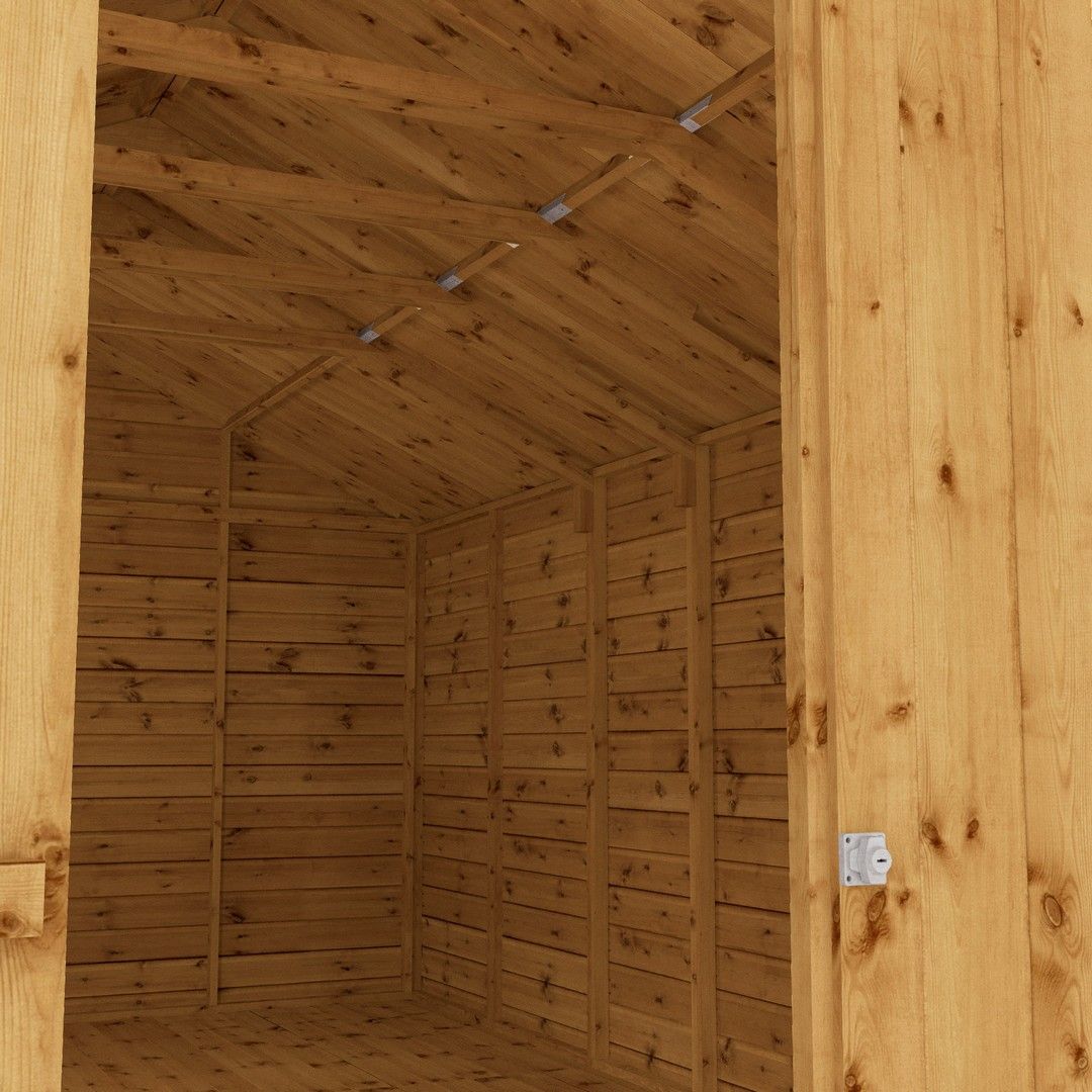 Mercia 16 x 10 Feet Premium Shiplap Apex Workshop - L487 x W322.7 x H252.4 cm in Brown 5