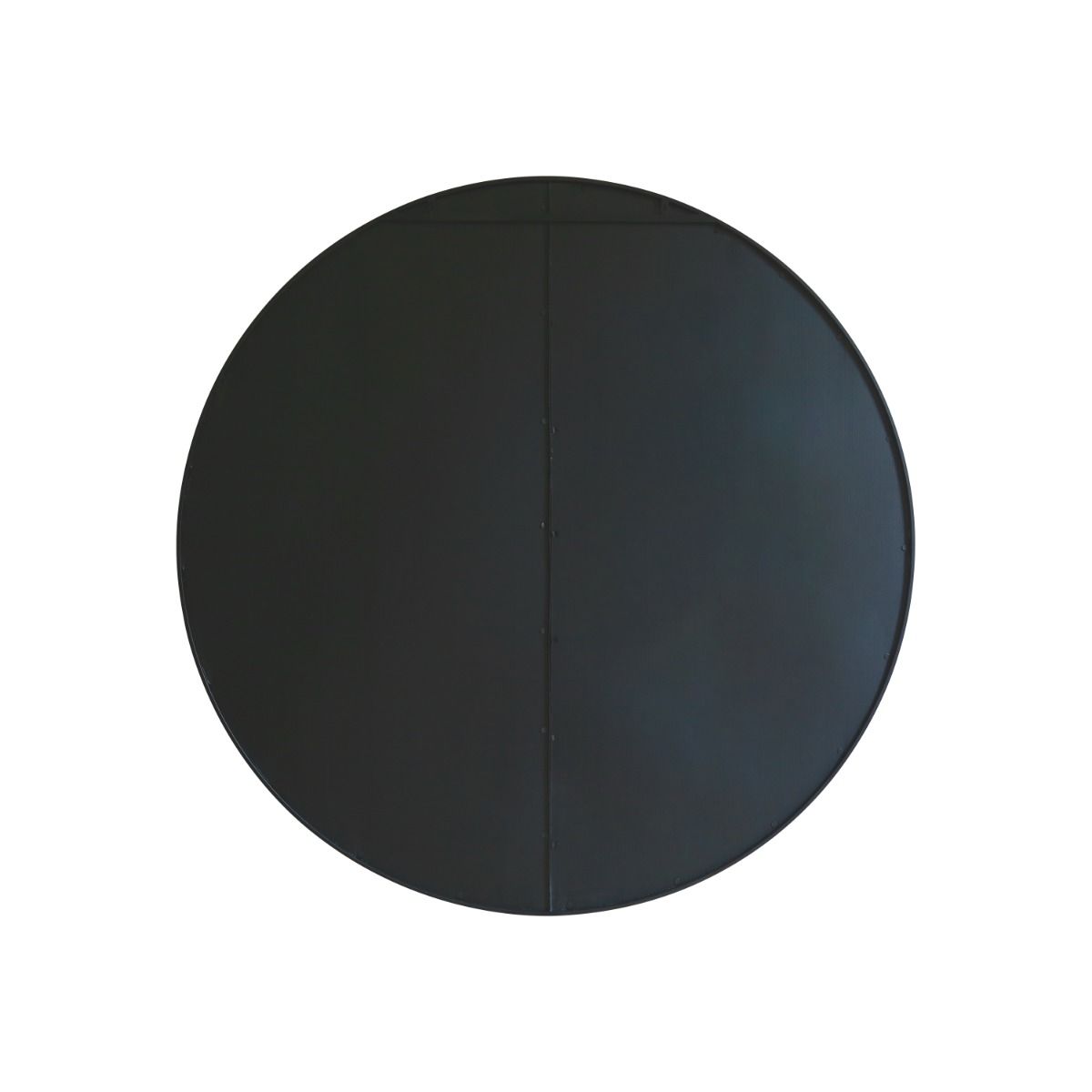 MirrorOutlet New Black XL Circular Metal Wall Mirror 54" X 54" (140 x 140CM) 6