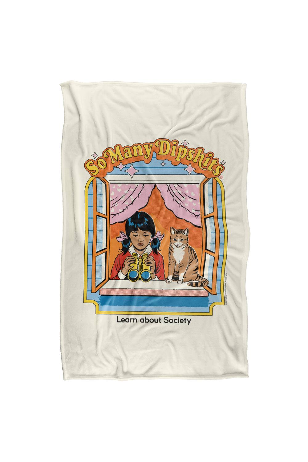 Steven Rhodes So Many Dipshits Silky Touch Super Soft Throw Blanket