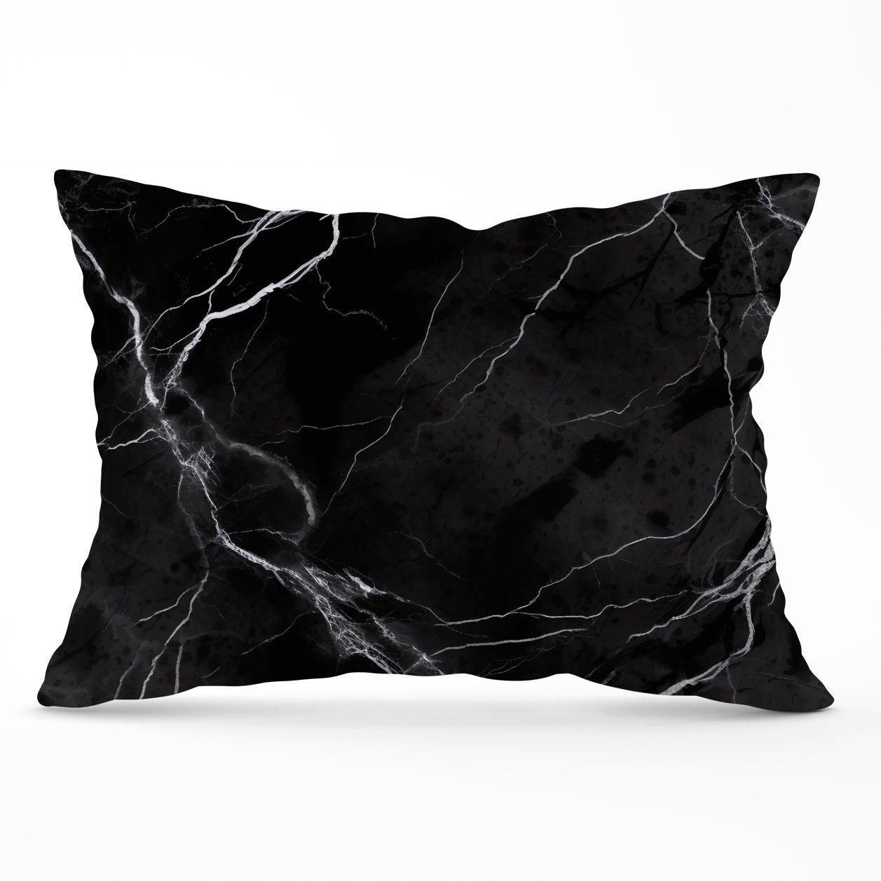 Warren Reed - Designer Black Marble Pattern Cushions