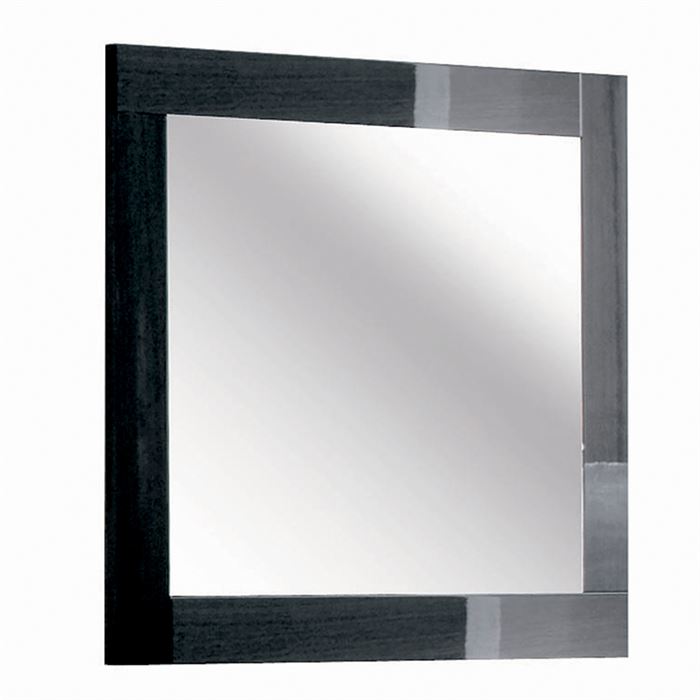 Borgia Bedroom Mirror, Grey High Gloss