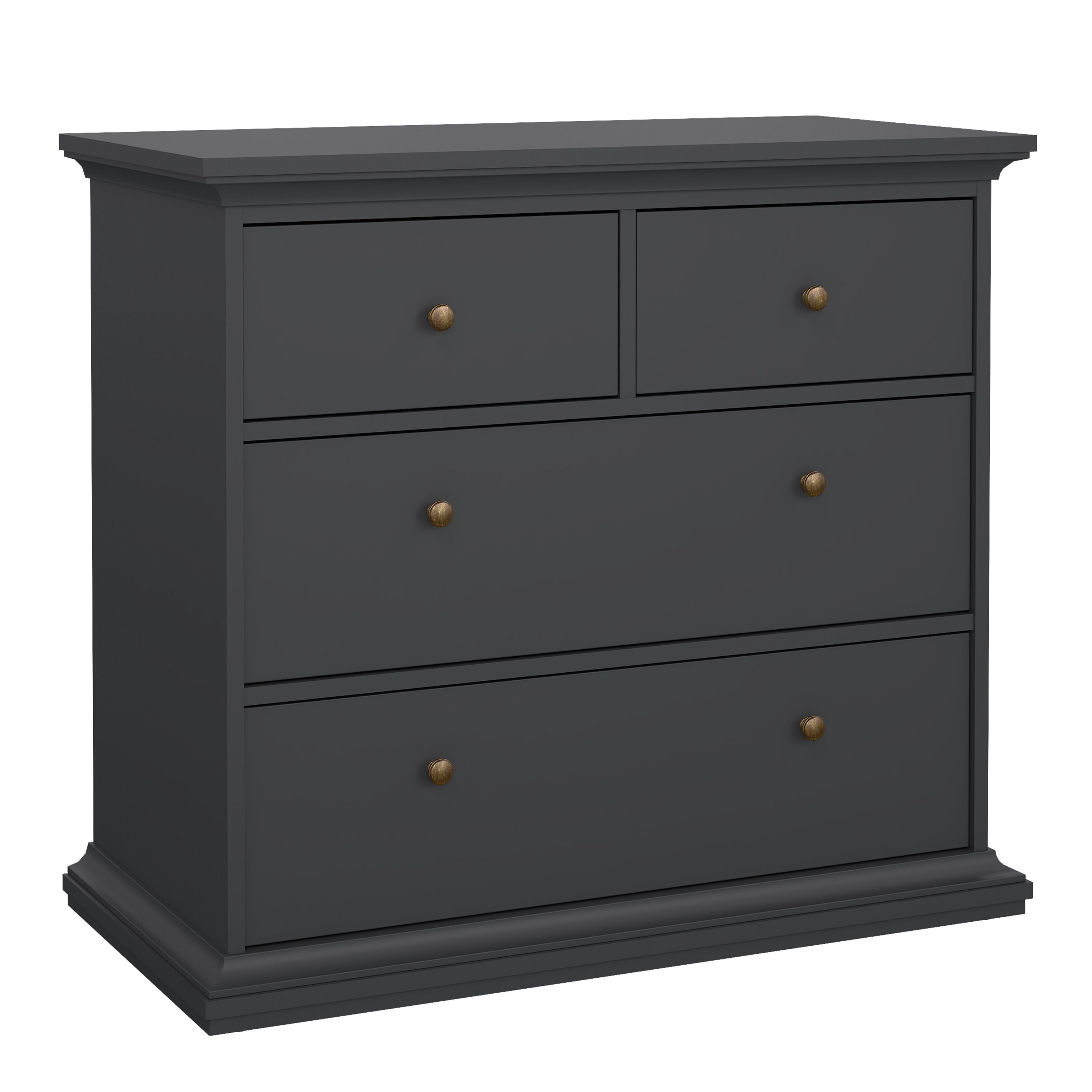 Furniture To Go Paris Chest of 4 Drawers in Grey