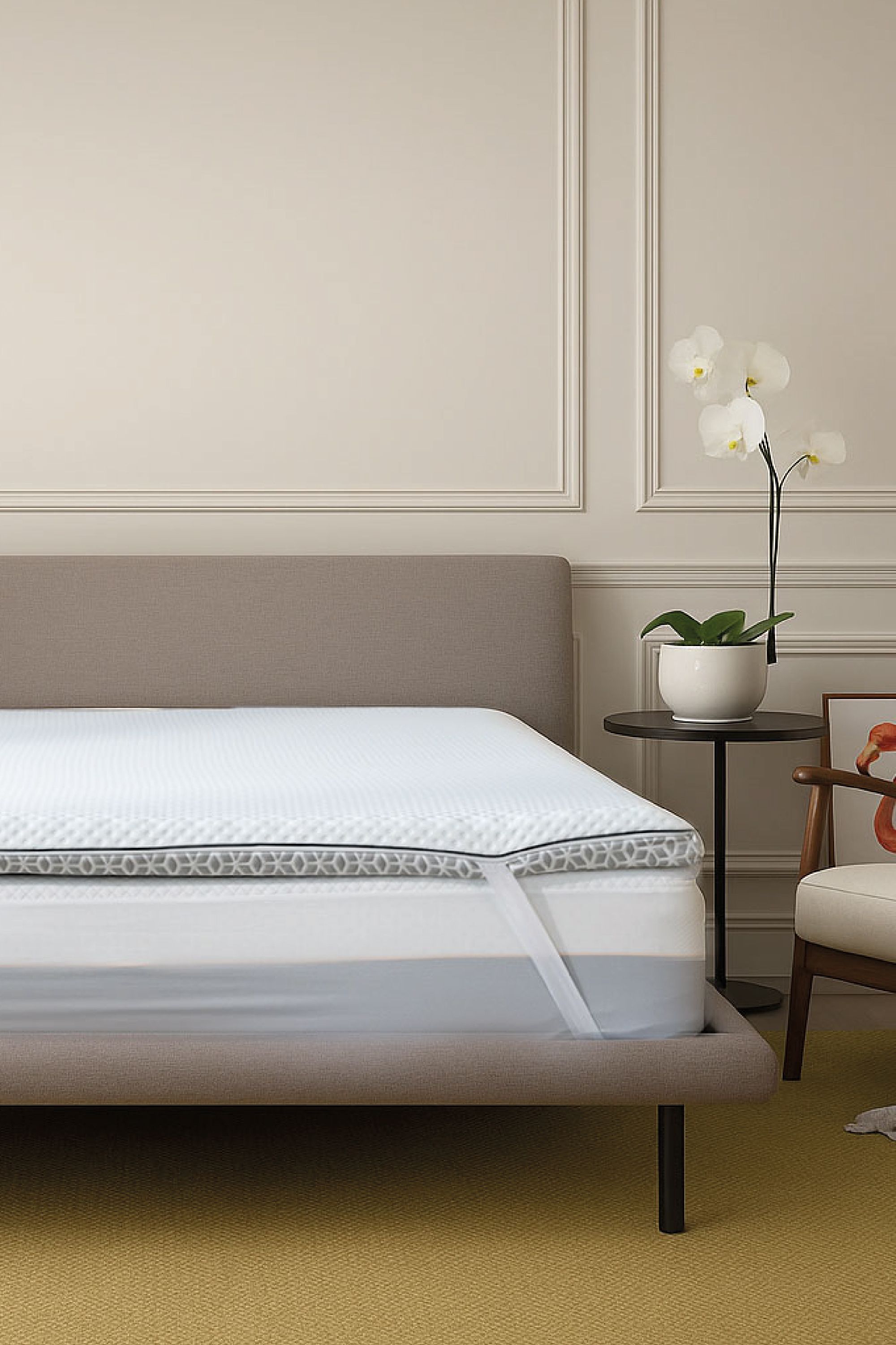Brightr Sleep Brightr Titan Deluxe 2 in 1 Mattress Topper - Firm/Extra Firm in White