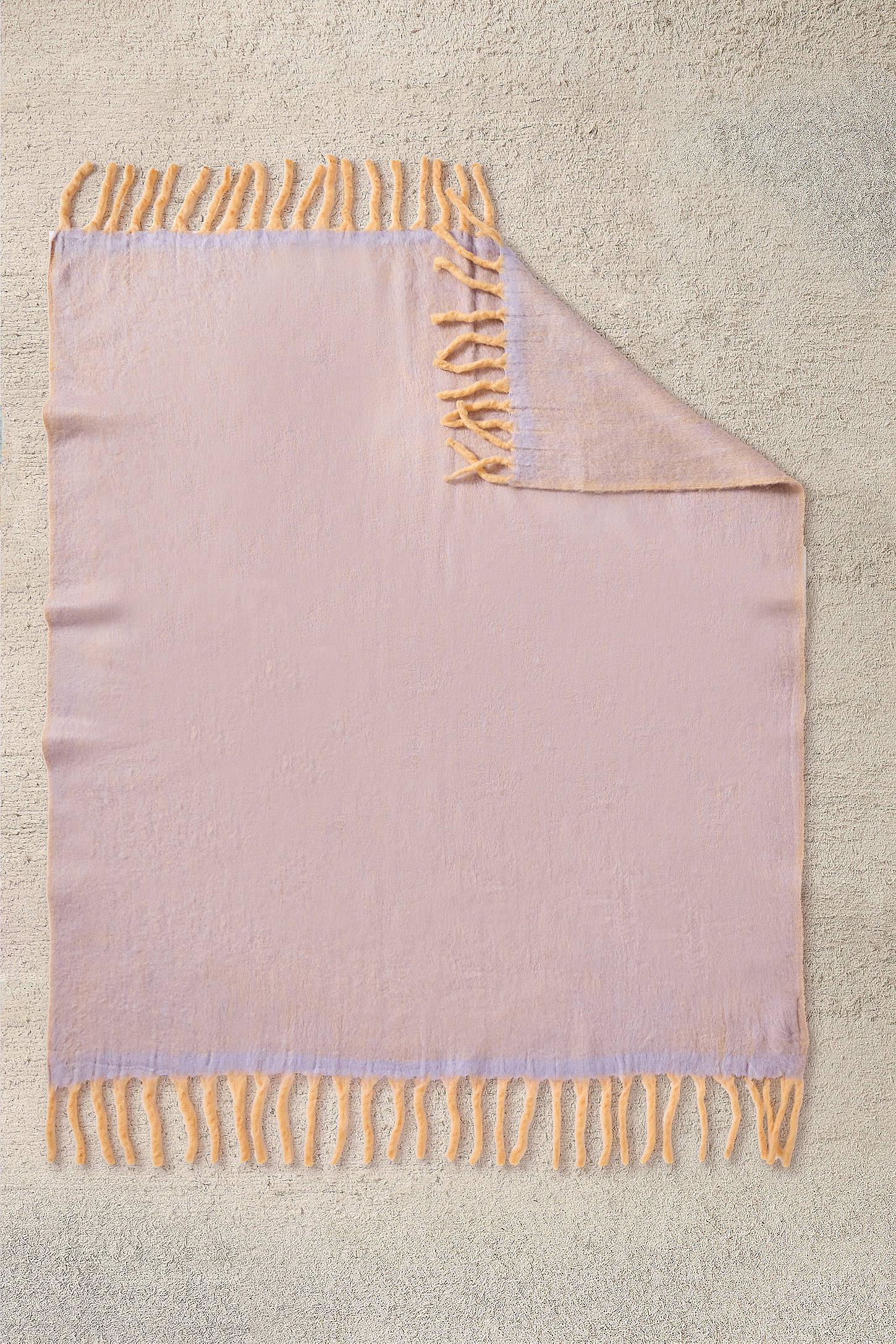 Cosy Two-Tone Throw - Lilac