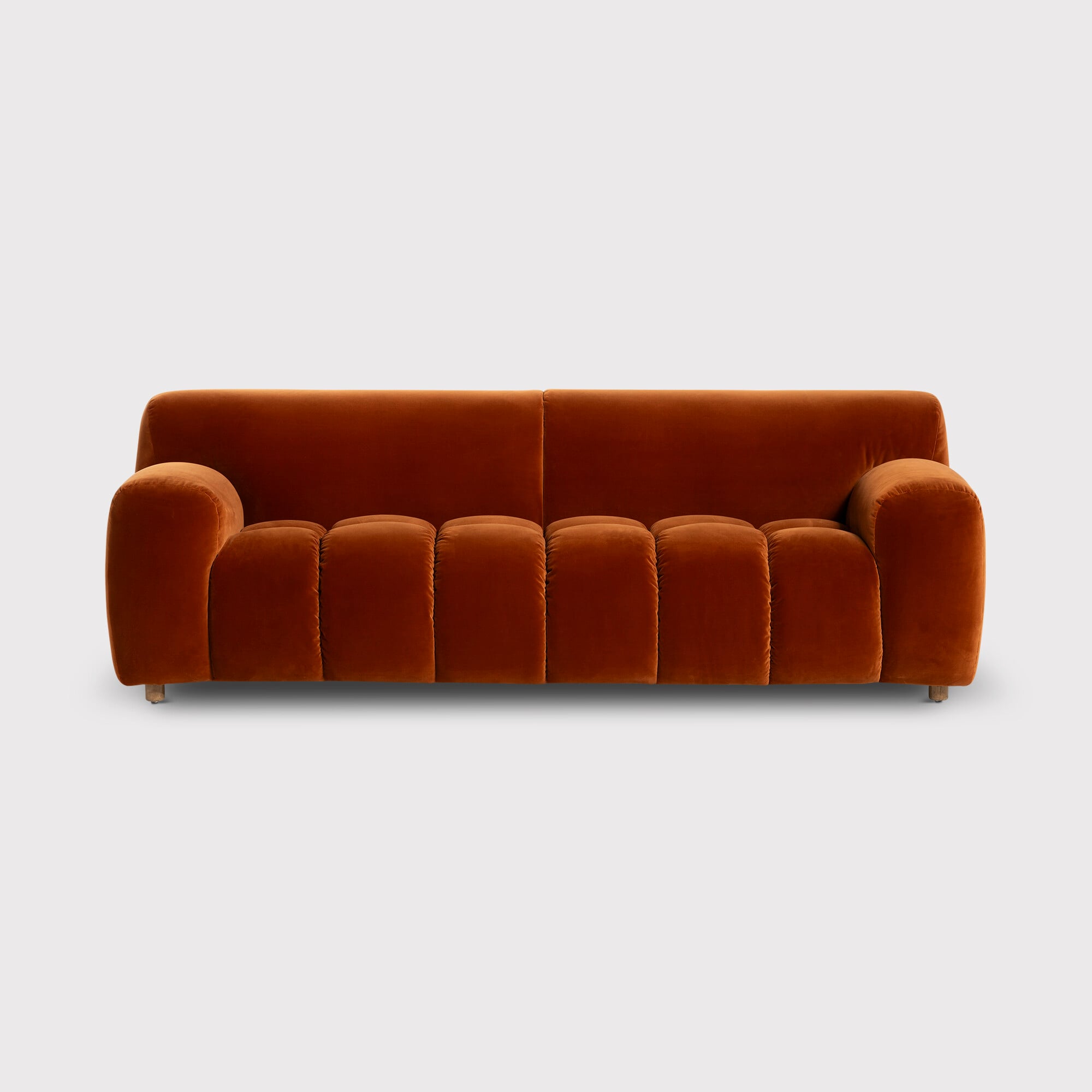 Lavinia 2.5 Seater Sofa, Orange Fabric | Barker & Stonehouse