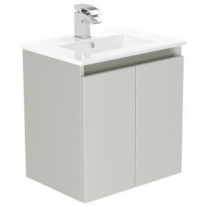 Newland Pearl Slimline Basin Suspended Double Door Unit - 500mm