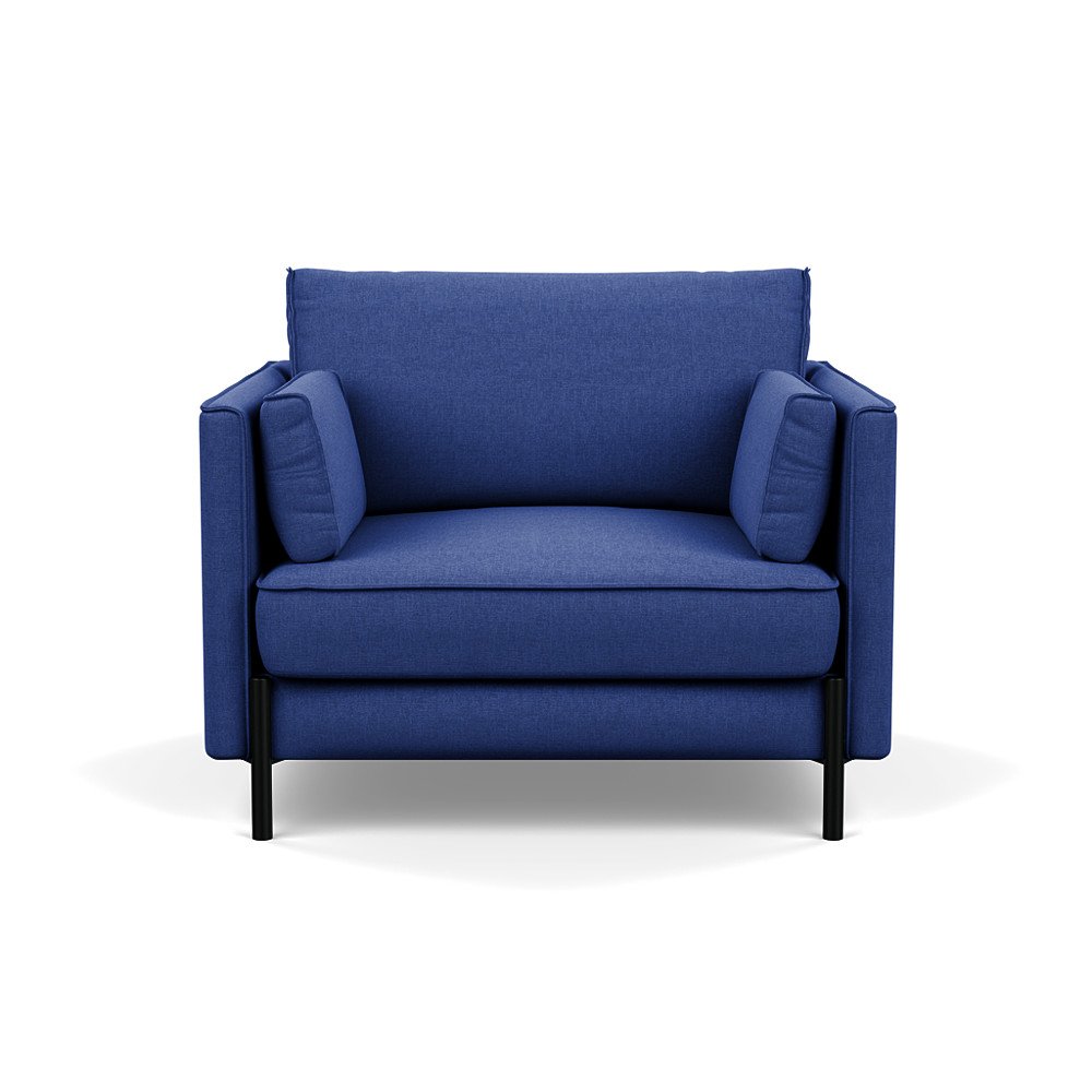 Heal's Tortona Armchair Brushed Cotton Cobalt