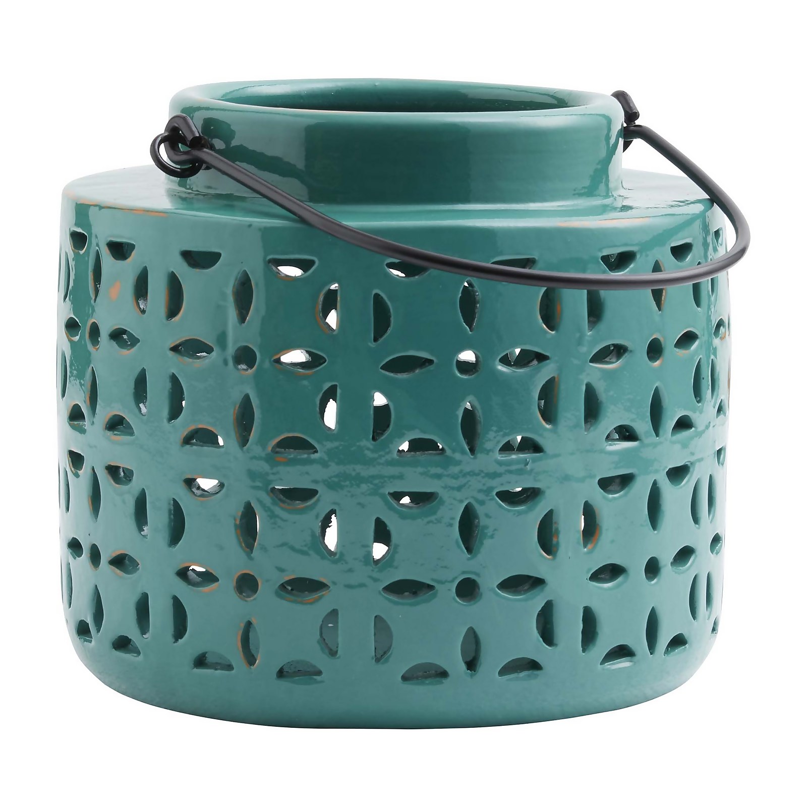 Ceramic Lantern - Green