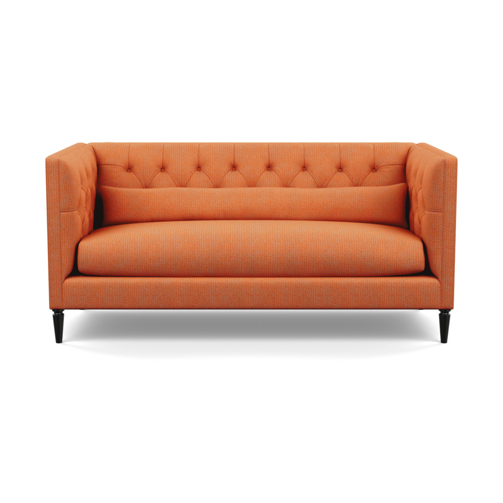 Heal's Balmoral 3 Seater Sofa Tejo Recycled Zinnia Black Feet