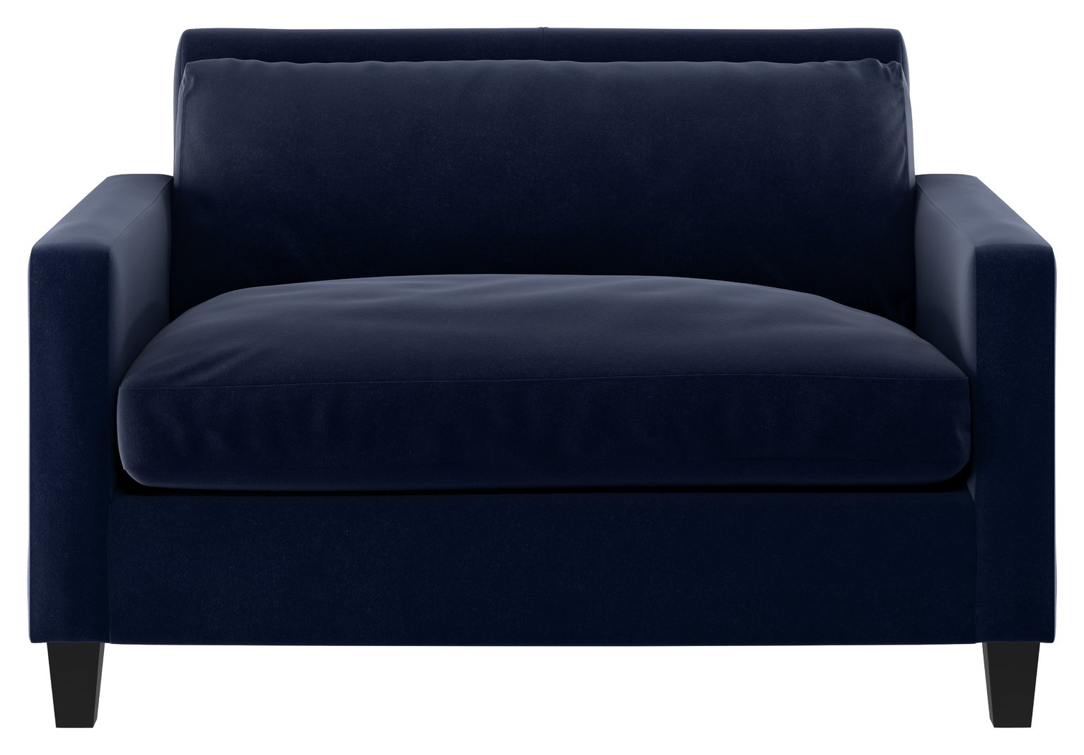 Habitat Chester Velvet Cuddle Chair - Navy