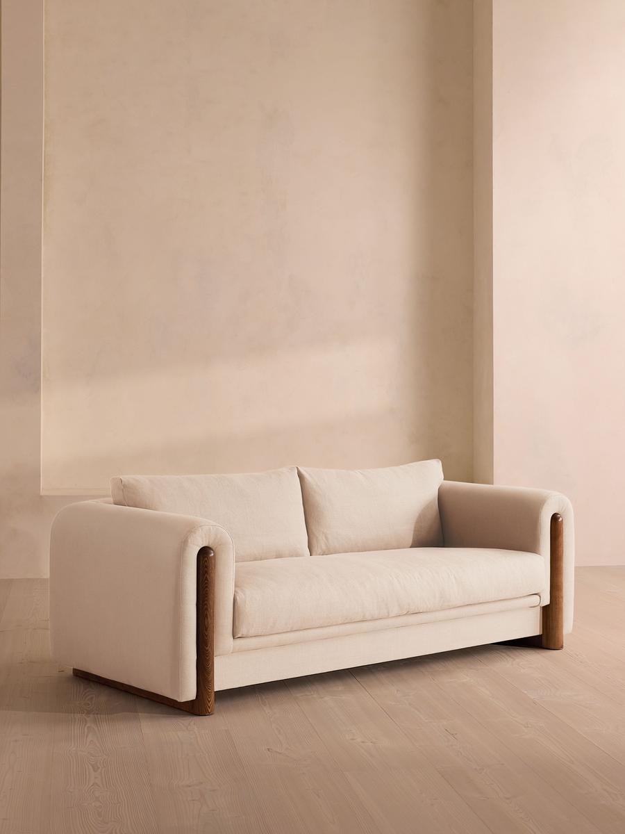 Farrell Three Seater Sofa, Linen, Bisque