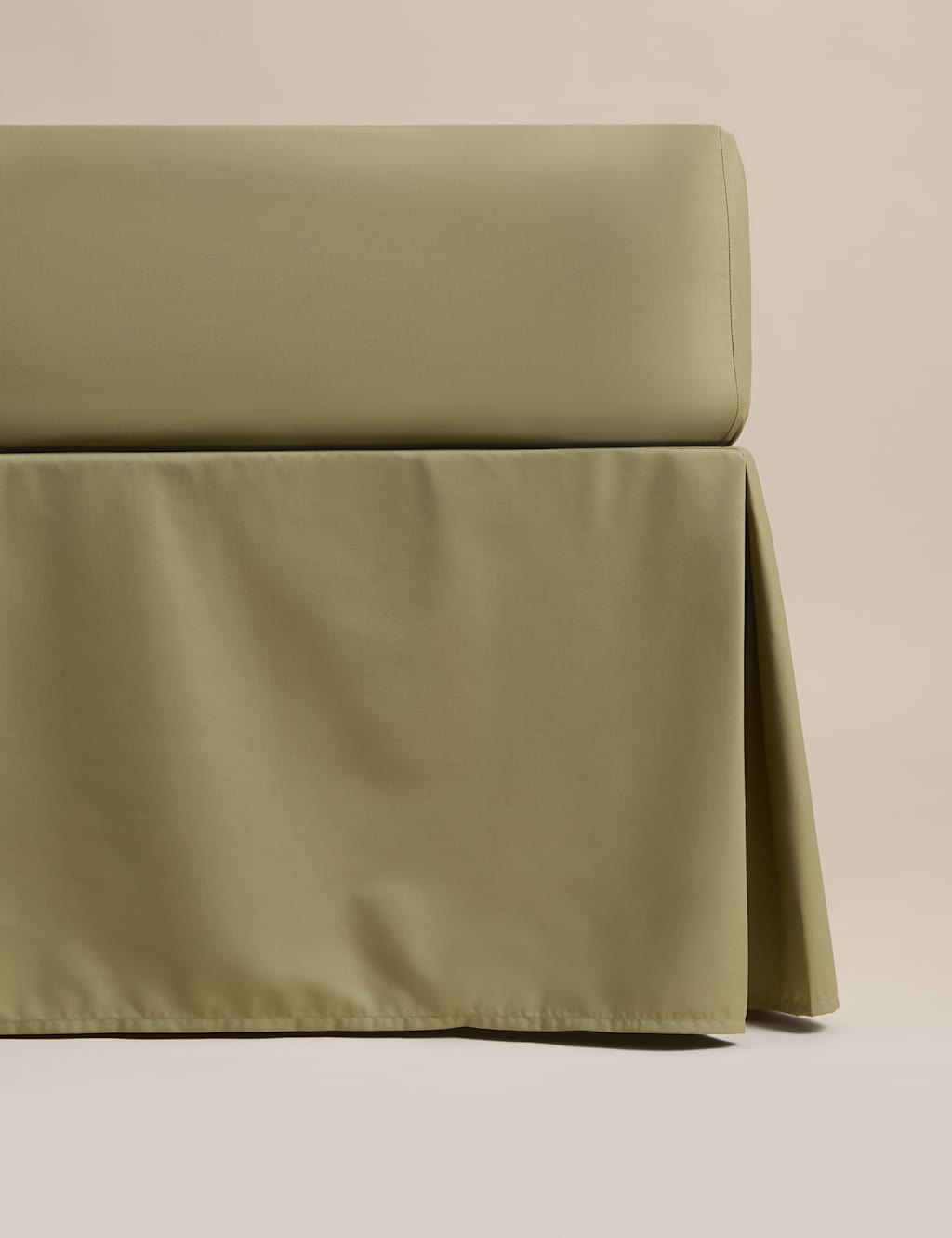 M&S Pure Egyptian Cotton Valance Sheet Fern