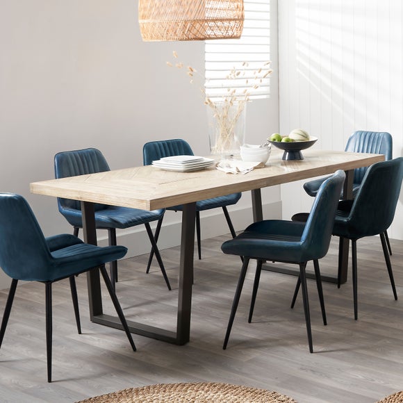Pacific Marca 6 Seater Rectangular Dining Table, Acacia