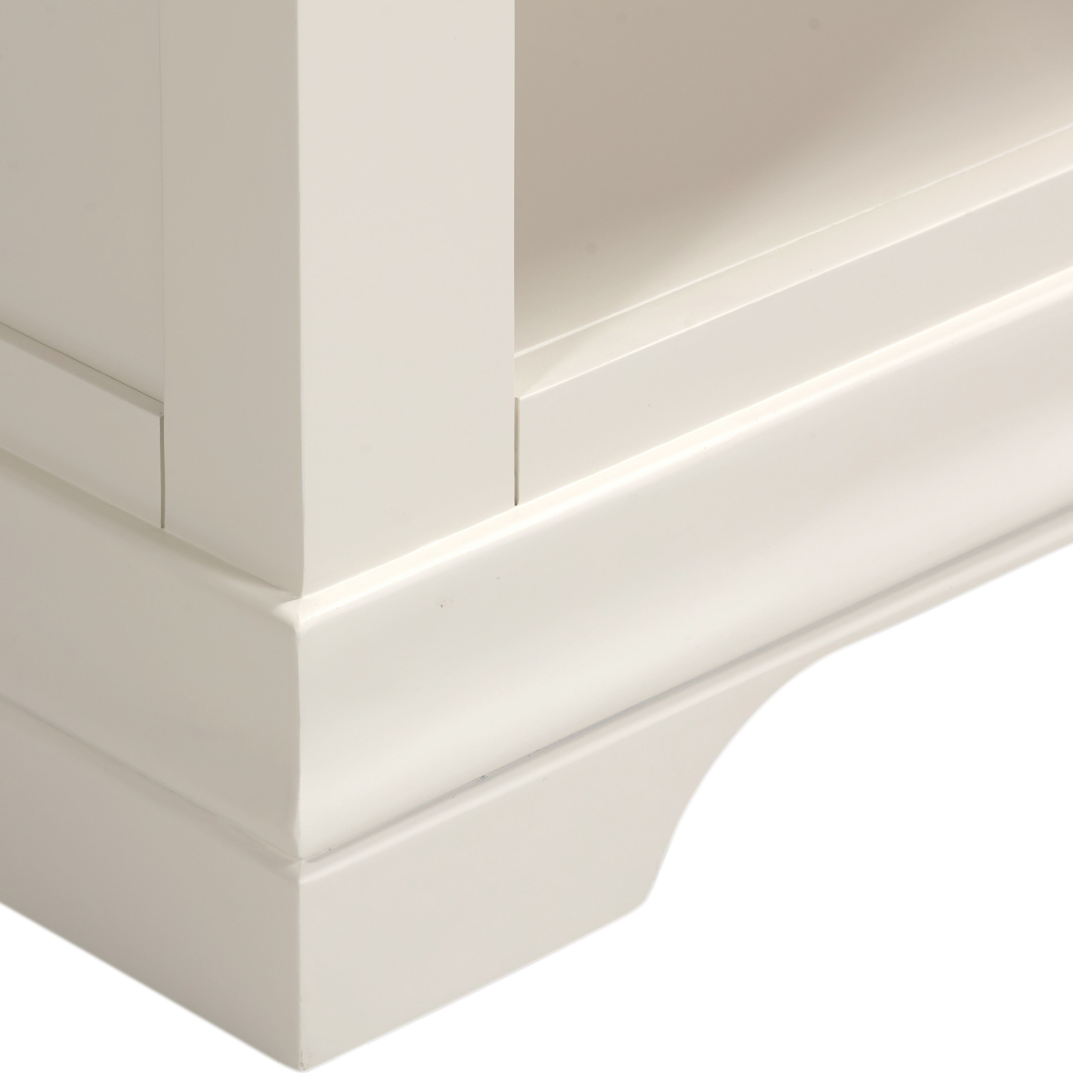 Seconique Bordeaux Bookcase (Fully Assembled) in Ivory 6