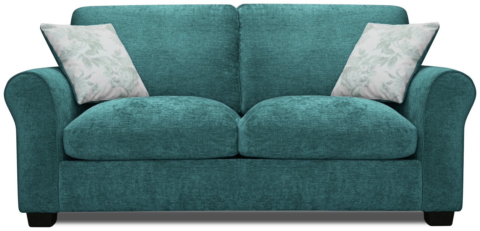 Argos Home Tammy 2 Seater Fabric Sofa bed - Teal