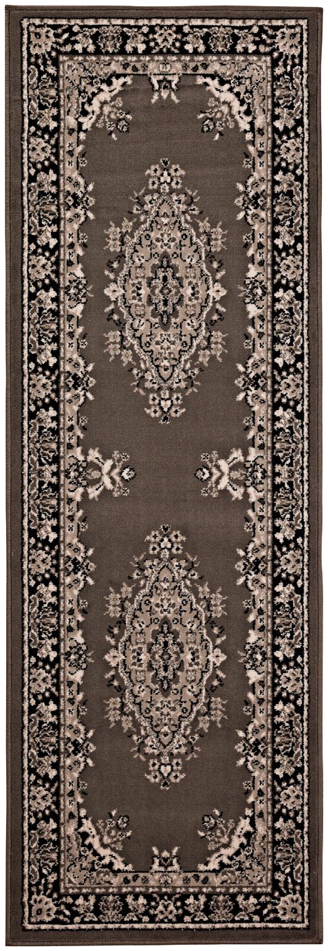 Argos Home Traditional Cut Pile Runner - 200x67cm -Grey