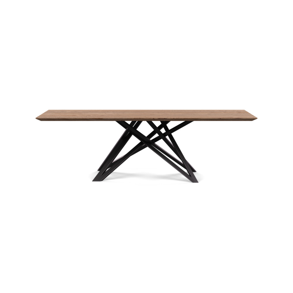 Heal's Vienna Dining Table 240x100cm Smoked Oiled Oak Chamfered Edge Not