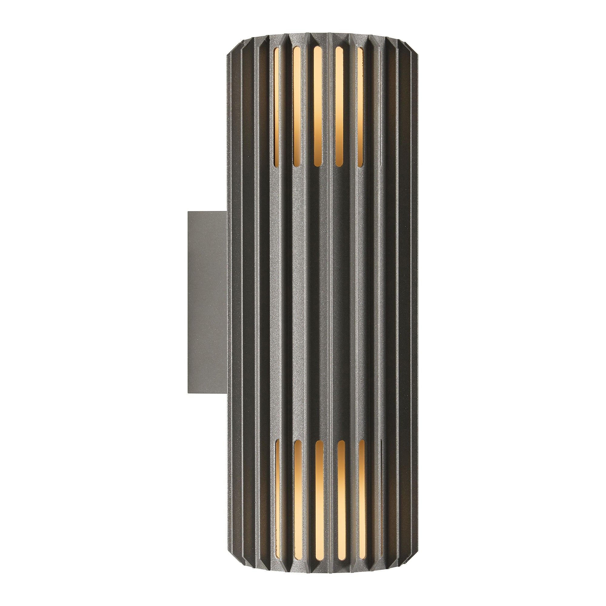 Nordlux Modern Outdoor Wall Light Black Aluminium E27 Coastal/Marine Safe - Mains Powered, IP54