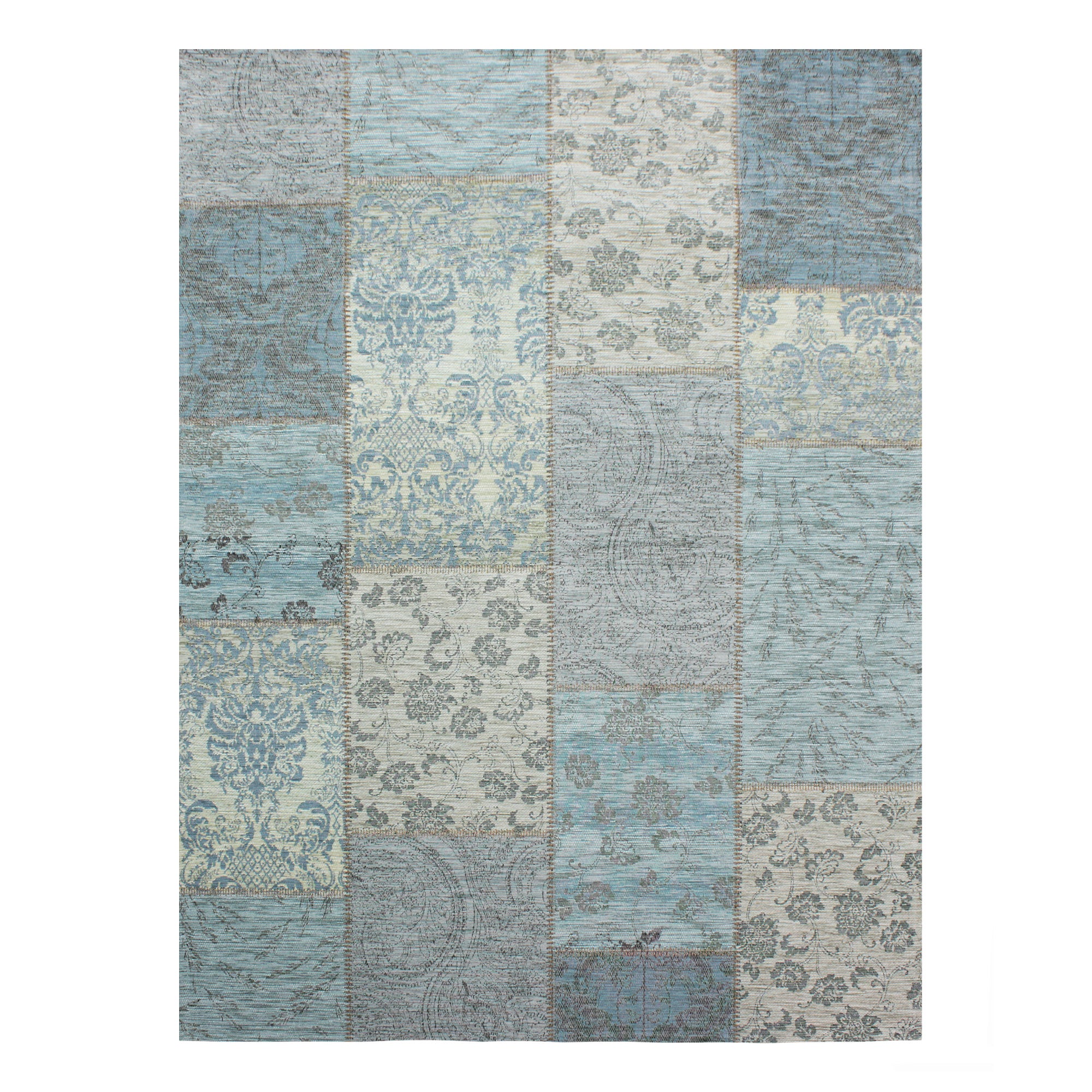 Romance Patchwork Rug Duck Egg (Blue)