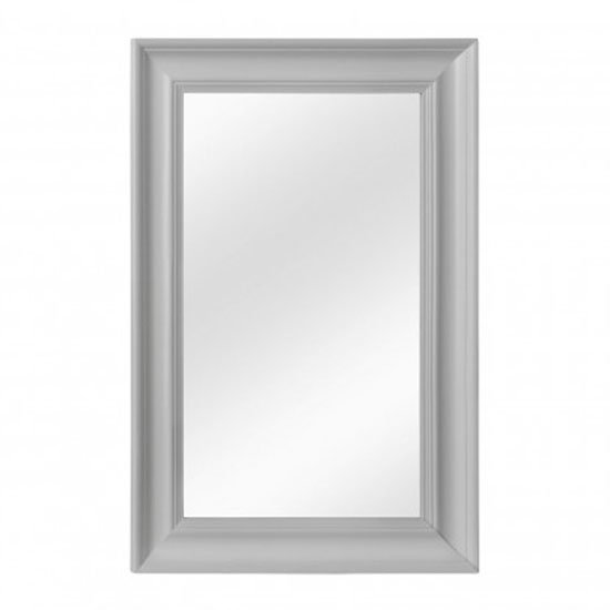 Urbana Wall Bedroom Mirror In Cool Matte Grey Frame