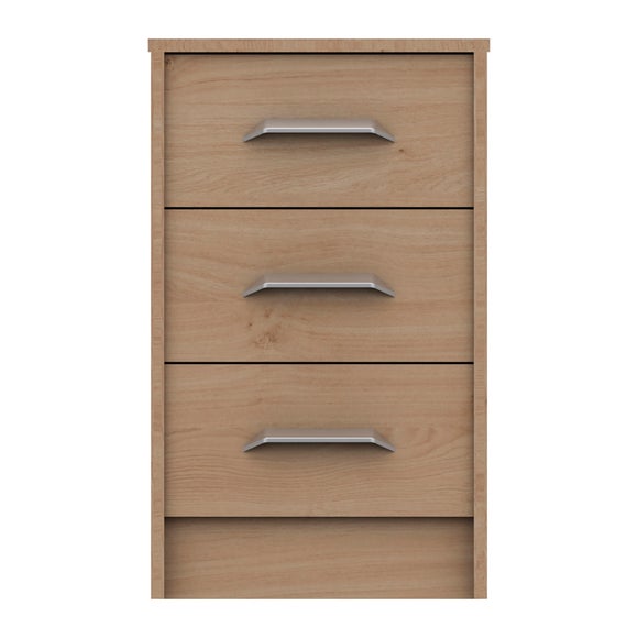 Florine 3 Drawer Bedside Table