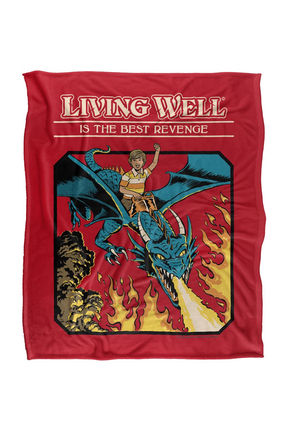 Steven Rhodes Living Well Silky Touch Super Soft Throw Blanket