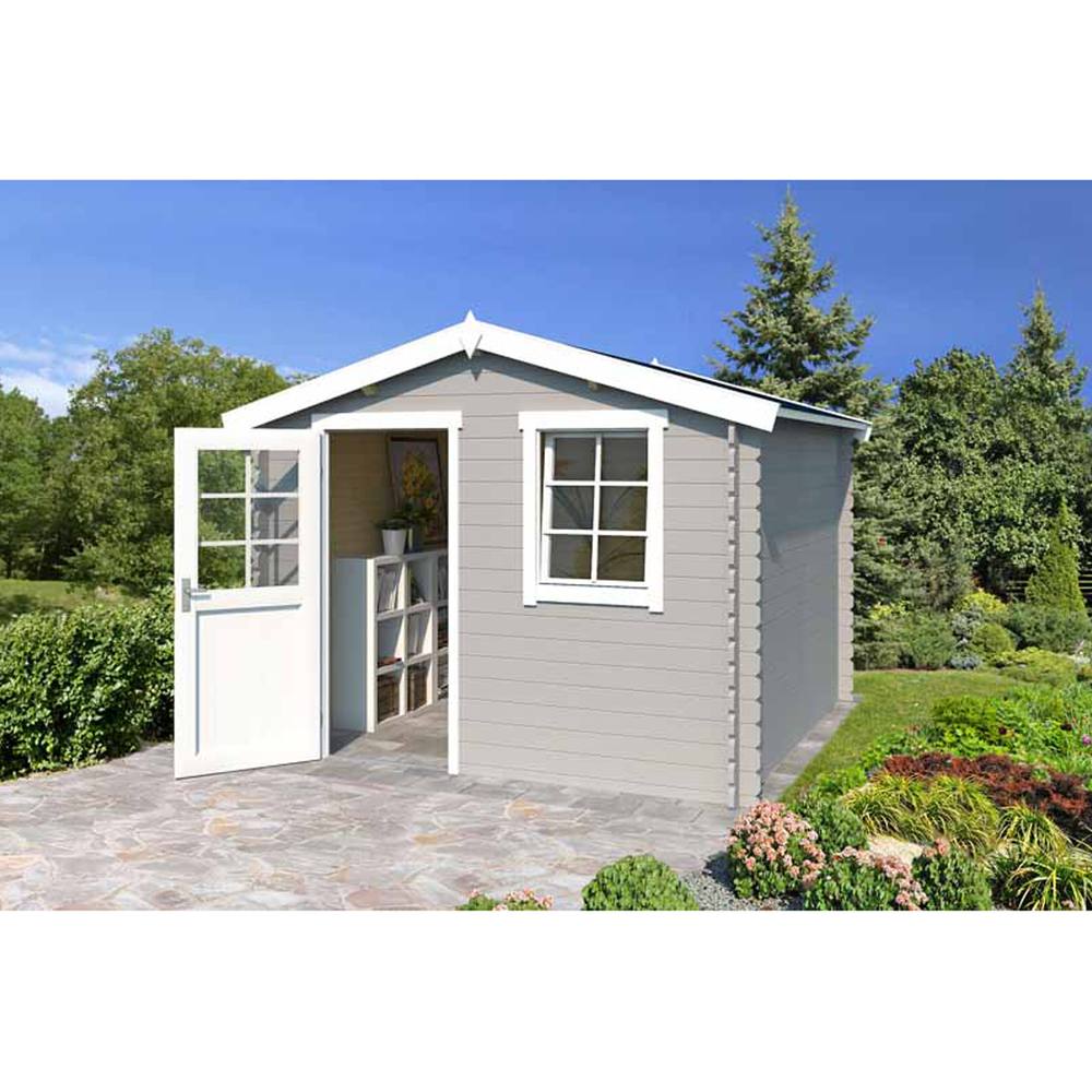 Lasita Maja Ltd Nina 230-Log Cabin, Garden Room, Home Office - L307.2xW250xH233.7 cm in Light Tan 3