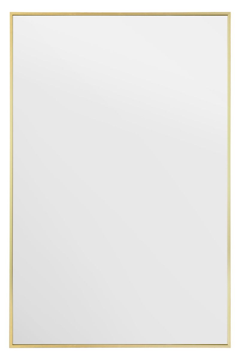 MirrorOutlet Gold Aluminium Edged Wall Mirror 47" X 31" (120 X 80CM)
