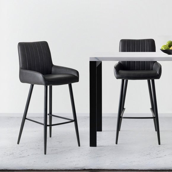 Soho Bar Stool, Faux Leather