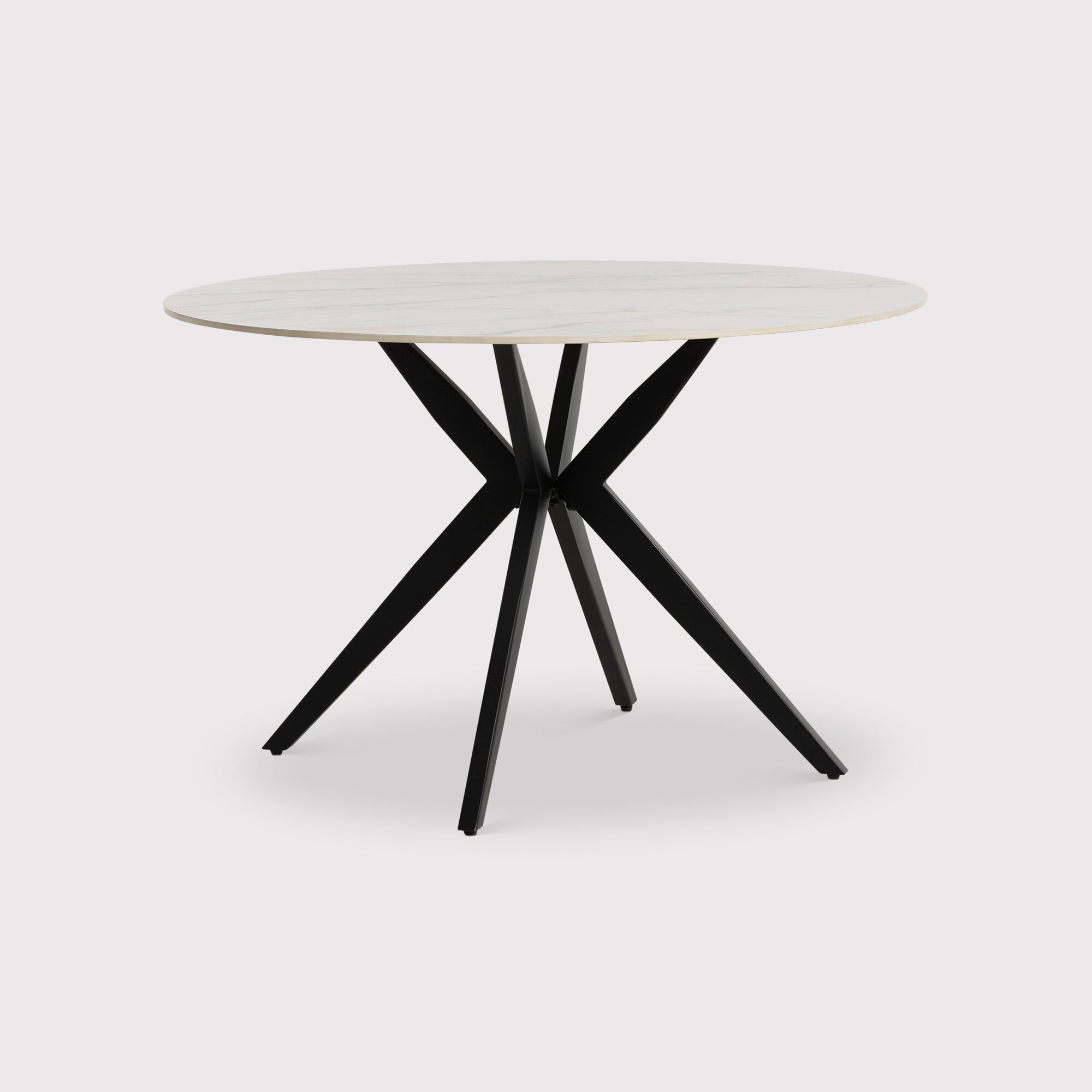 Morro Dining Table Ceramic, Round, White | Barker & Stonehouse